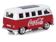 1963 Volkswagen Type 2 Van "Coca-Cola" Red and White 1/50 Diecast Model by Motorcity Classics image 3