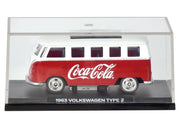 1963 Volkswagen Type 2 Van "Coca-Cola" Red and White 1/50 Diecast Model by Motorcity Classics image 5