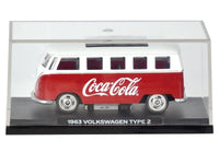 1963 Volkswagen Type 2 Van "Coca-Cola" Red and White 1/50 Diecast Model by Motorcity Classics image 5