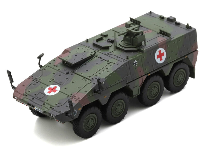 Tpz. Tank Boxer "Medic Unit - German Army" Green Camouflage 1/87 (HO) Scale Diecast Model Car by Schuco image 2