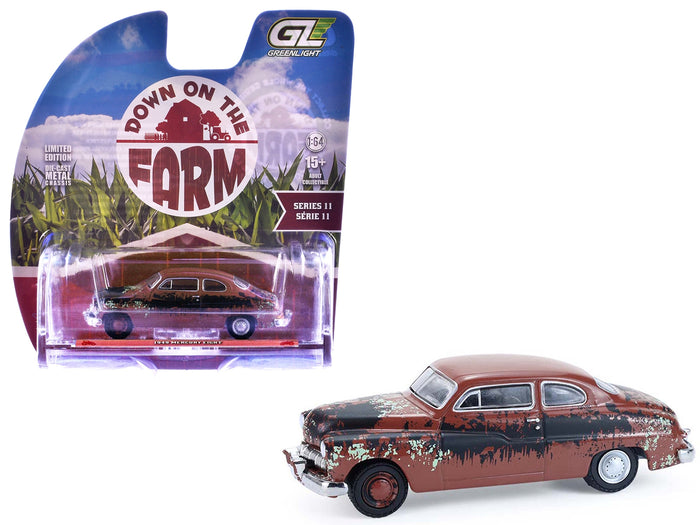 1949 Mercury Eight "Barn Find" Brown (Rusted) "Down on the Farm" Series 11 1/64 Diecast Model by Greenlight