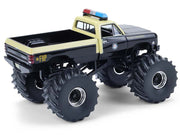 1983 Dodge Ram W350 Monster Truck "Florida Highway Patrol" Black with Cream Top and Stripes "Kings of Crunch - Hot Pursuit" Special Edition 1/64 Diecast Model Car by Greenlight image 3