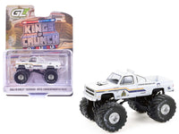 1986 Chevrolet Silverado Monster Truck "Royal Canadian Mounted Police" White with Stripes "Kings of Crunch - Hot Pursuit" Special Edition 1/64 Diecast Model Car by Greenlight