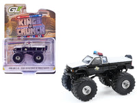 1990 GMC S-15 Monster Truck "Texas Department of Public Safety" Black and White "Kings of Crunch - Hot Pursuit" Special Edition 1/64 Diecast Model Car by Greenlight