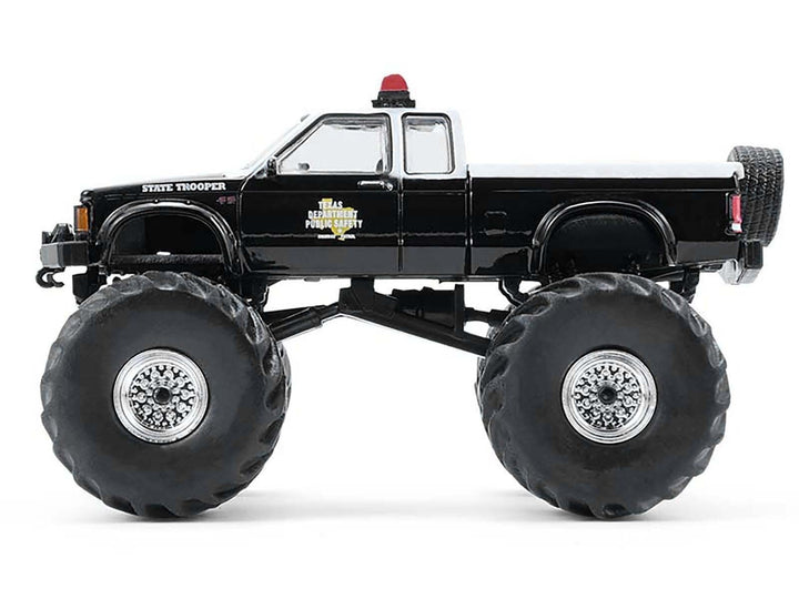 1990 GMC S-15 Monster Truck "Texas Department of Public Safety" Black and White "Kings of Crunch - Hot Pursuit" Special Edition 1/64 Diecast Model Car by Greenlight image 2
