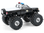 1990 GMC S-15 Monster Truck "Texas Department of Public Safety" Black and White "Kings of Crunch - Hot Pursuit" Special Edition 1/64 Diecast Model Car by Greenlight image 3