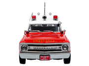 1969 Chevrolet C-10 Ambulance "Baltimore City Fire Department" White and Red "5 Alarm" Series Limited Edition 1/50 Diecast Model by Iconic Replicas image 4