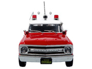 1969 Chevrolet C-10 Ambulance "Los Angeles City Fire Department" Red and White "5 Alarm" Series Limited Edition 1/50 Diecast Model by Iconic Replicas image 4
