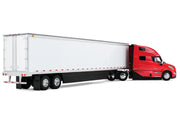 Volvo VNL 860 High-Roof Sleeper and 53' Trailer with Skirts Red with White Trailer 1/50 Diecast Model by First Gear image 3