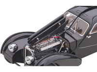 1938 Bugatti Type 57SC Atlantic with Disc Wheels Black 1/43 Diecast Model Car by Autoart image 3