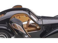 1938 Bugatti Type 57SC Atlantic with Disc Wheels Black 1/43 Diecast Model Car by Autoart image 4