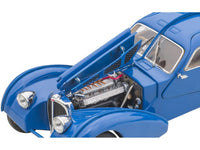 1938 Bugatti Type 57SC Atlantic with Metal Wire-Spoke Wheels Blue 1/43 Diecast Model Car by Autoart image 2
