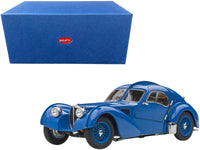 1938 Bugatti Type 57SC Atlantic with Metal Wire-Spoke Wheels Blue 1/43 Diecast Model Car by Autoart image 5