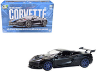 GreenLight 1:64 2025 Chevrolet Corvette C8 ZR1 black and blue with raw casting dual pack, 2025 Waltersons Expo — item 51683A