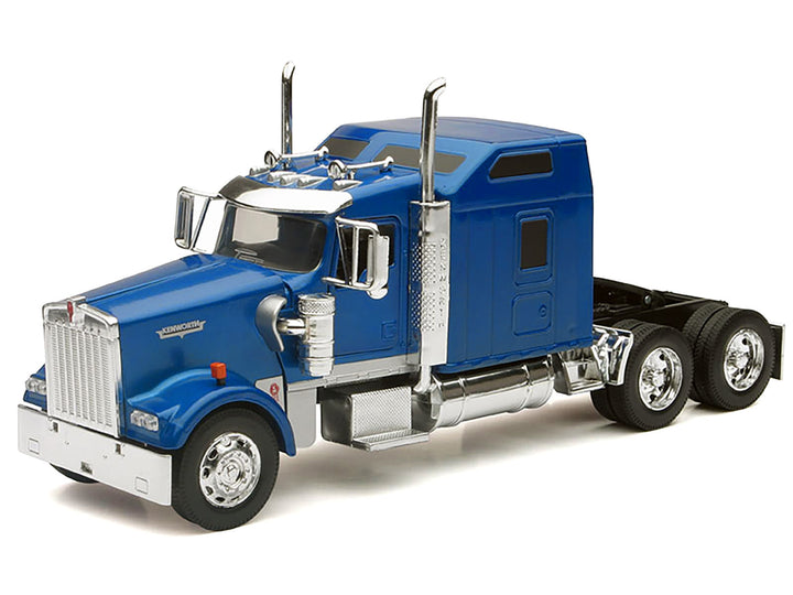 Kenworth W900 Truck Tractor Blue Metallic 1/32 Diecast Model by New Ray image 2