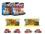 1987 Chevrolet C10 Pickup Truck Orange and 1956 Chevrolet Nomad Red "Custom Shop" 2 Car Set Diecast Model Cars by CarTuned image 2