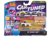 1987 Toyota SR5 Pickup Truck White and 1993 Toyota Supra Blue "Custom Shop" 2 Car Set Diecast Model Cars by CarTuned image 2