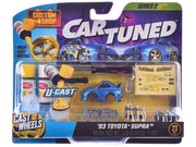 1987 Toyota SR5 Pickup Truck White and 1993 Toyota Supra Blue "Custom Shop" 2 Car Set Diecast Model Cars by CarTuned image 3