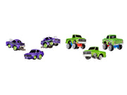 1969 Pontiac GTO Purple Metallic and 1967 Chevrolet C10 Pickup Truck Green Metallic "Custom Shop" 2 Car Set Diecast Model Cars by CarTuned image 2