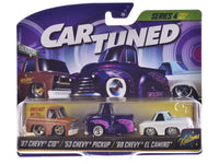 "Kustoms" Series 4 Chevrolet Triple Pack Set of 3 Cars Diecast Model Cars by CarTuned image 3