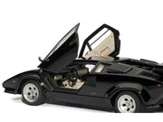 Lamborghini Countach 5000S Black 1/43 Diecast Model Car by Autoart image 2