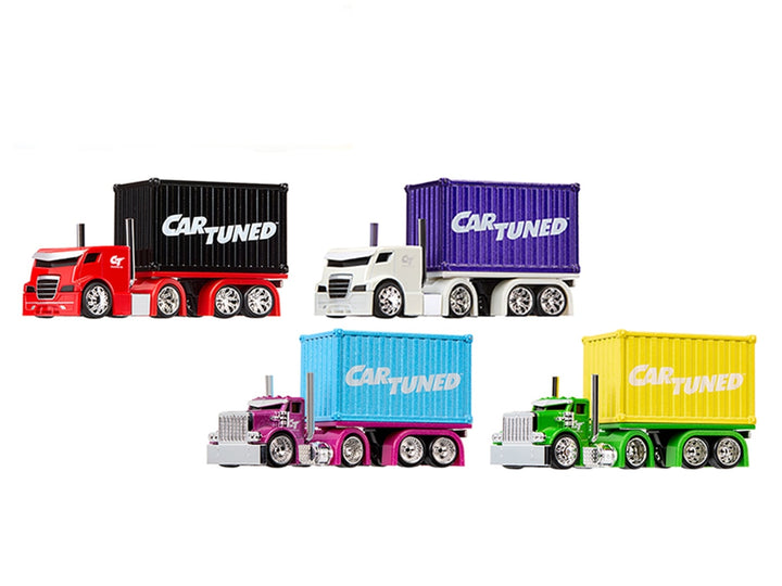 "Rigs" Container Case Series 2 Set of 4 Pieces Diecast Model Cars by CarTuned image 2