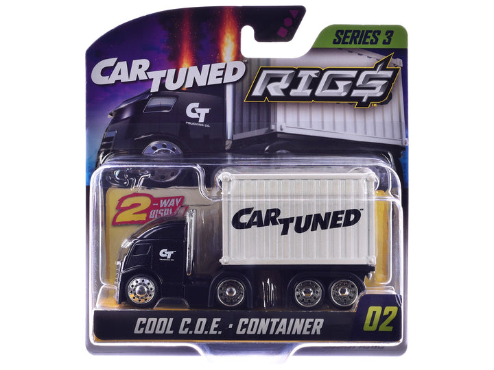 "Rigs" Container Case Series 3 Set of 4 Pieces Diecast Model Cars by CarTuned image 2