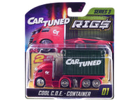 "Rigs" Container Case Series 3 Set of 4 Pieces Diecast Model Cars by CarTuned image 5