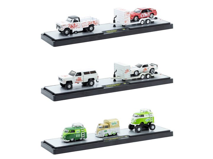 Auto Haulers "Soda" Set of 3 pieces Release 39 Limited Edition to 8000 pieces Worldwide 1/64 Diecast Models by M2 Machines image 2