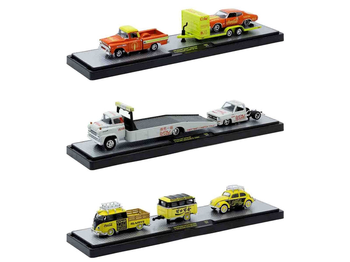 Auto Haulers "Coca-Cola" Set of 3 pieces Release 43 Limited Edition to 6200 pieces Worldwide 1/64 Diecast Models by M2 Machines image 2