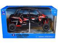 Polaris RZR XP 4 Turbo EPS Sport UTV Spectra Orange with Graphics and Black Top 1/18 Diecast Model by New Ray image 3