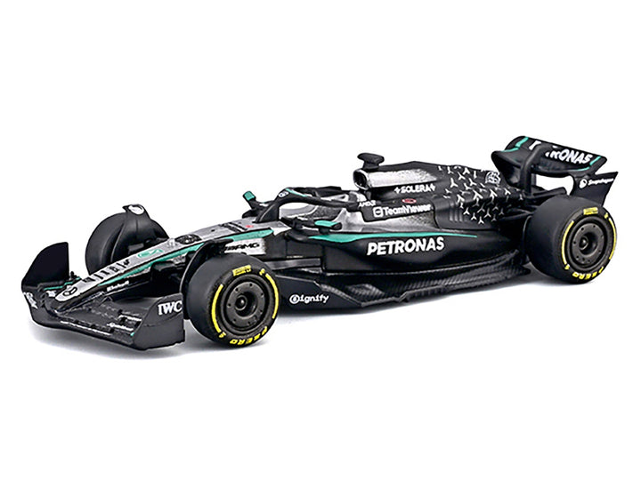 Mercedes AMG F1 W16 E Performance #63 George Russell Formula One F1 World Championship (2025) "Formula Racing" Series 1/64 Diecast Model Car by Bburago image 2