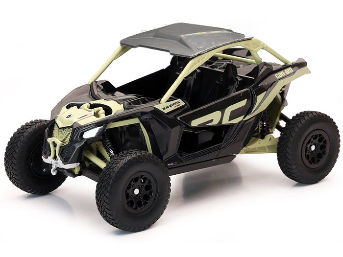 Can-Am Maverick X3 XRC Turbo ATV Tan and Black with Silver Top cast 1/18 Diecast Model by New Ray