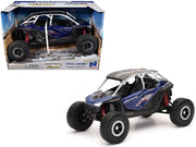 Polaris RZR Pro R UTV Blue with Black Top "Xtreme Off-Road" Series 1/18 Diecast Model by New Ray image 2