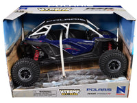 New Ray Polaris RZR Pro R UTV blue black top Xtreme Off-Road 1:18 58466A, view 3