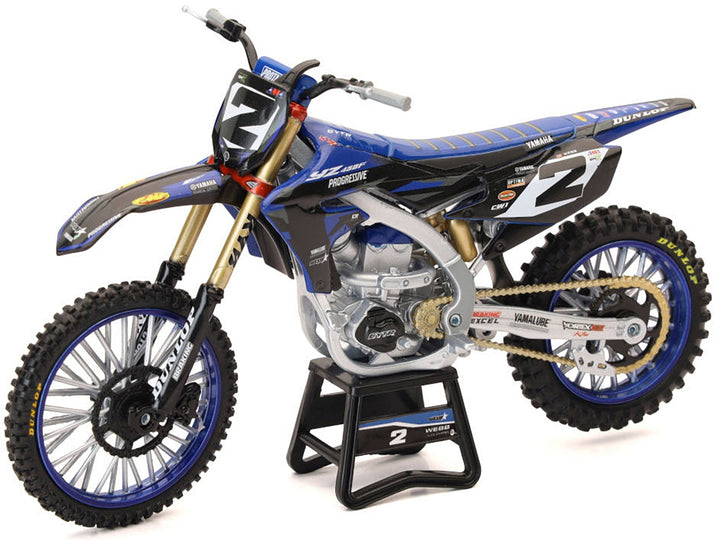 Yamaha YZ450F Motorcycle #2 Cooper Webb "Yamaha Factory Racing" 1/12 Diecast Model by New Ray image 2