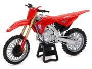 Honda CRF450R Motorcycle Red with Black Accents 1/12 Diecast Model by New Ray image 2