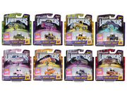 "Lowriders Show Glow" Series 2 Set of 8 Pieces Diecast Model Cars by CarTuned