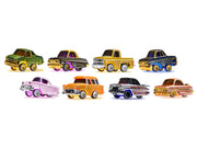 "Lowriders Show Glow" Series 2 Set of 8 Pieces Diecast Model Cars by CarTuned image 2