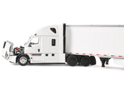 Freightliner Fifth Generation Cascadia Raised Roof Sleeper & 53' Utility Trailer with Skirts White 1/64 Diecast Model by DCP/First Gear image 3