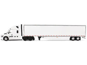 Freightliner Fifth Generation Cascadia Raised Roof Sleeper & 53' Utility Trailer with Skirts White 1/64 Diecast Model by DCP/First Gear image 4