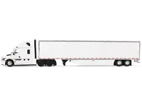 Freightliner Fifth Generation Cascadia Raised Roof Sleeper & 53' Utility Trailer with Skirts White 1/64 Diecast Model by DCP/First Gear image 4