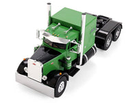 Peterbilt 351 with 60" Vintage Sleeper and Rogers Vintage Lowboy Trailer Green with Black Trailer 1/64 Diecast Model by DCP/First Gear image 4