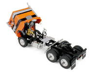 DCP First Gear Freightliner COE 45 foot Wilson vintage livestock trailer orange stripes 1:64 60-2290, product image 2