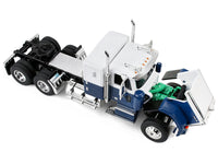 Chevrolet Bison with 34" Flat Top Sleeper & 40' Vintage Trailer with Reefer Blue and White 1/64 Diecast Model by DCP/First Gear image 3