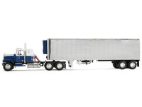 Chevrolet Bison with 34" Flat Top Sleeper & 40' Vintage Trailer with Reefer Blue and White 1/64 Diecast Model by DCP/First Gear image 4