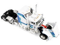 First Gear Kenworth W900L Polar Deep Drop trailer white blue green 1:64 60-2353, product image 3