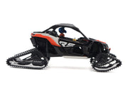 Can-Am Maverick X3 X RS Turbo RR Winter Version Chalk Gray and Magma Red with Driver Figure 1/32 Diecast Model by BRP Models image 2