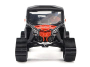 Can-Am Maverick X3 X RS Turbo RR Winter Version Chalk Gray and Magma Red with Driver Figure 1/32 Diecast Model by BRP Models image 4