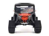 Can-Am Maverick X3 X RS Turbo RR Winter Version Chalk Gray and Magma Red with Driver Figure 1/32 Diecast Model by BRP Models image 4